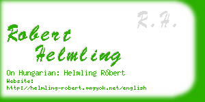 robert helmling business card